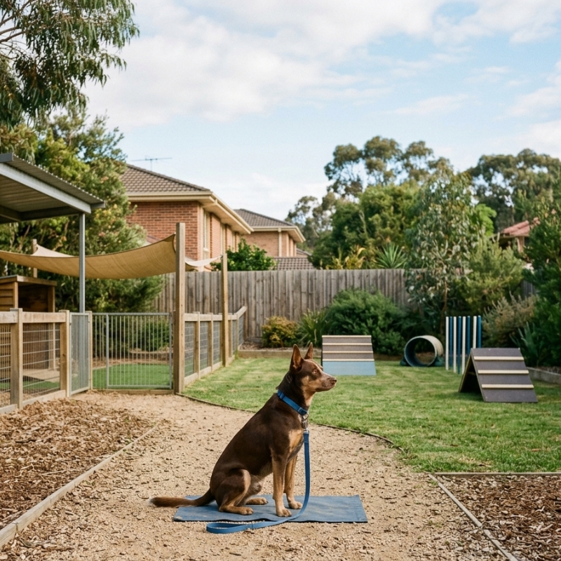 Stay-and-train dog training at a residential training facility